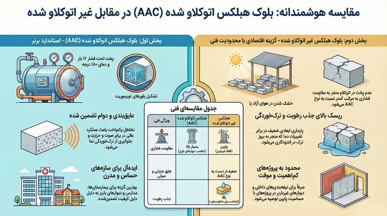 انواع بلوک بر اساس روش تولید